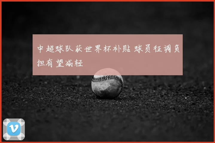 中超球队获世界杯补贴 球员征调负担有望减轻
